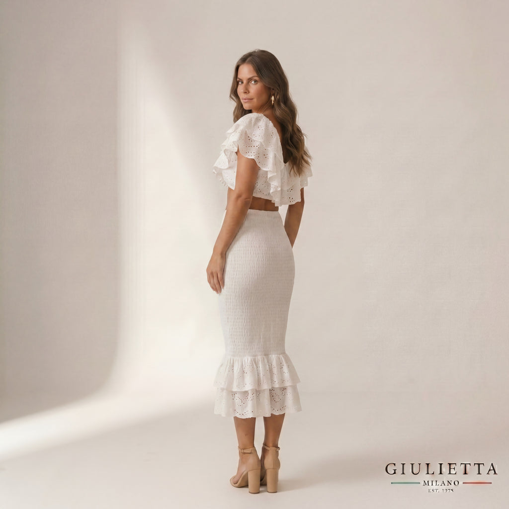 CONJUNTO DOLLY LACE™ | Elegancia romántica con silueta sirena