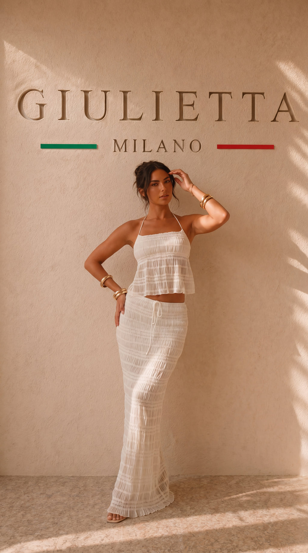 CONJUNTO MICONOS™ |Conjunto de Vestido Largo de 2 Piezas Marielle Cove