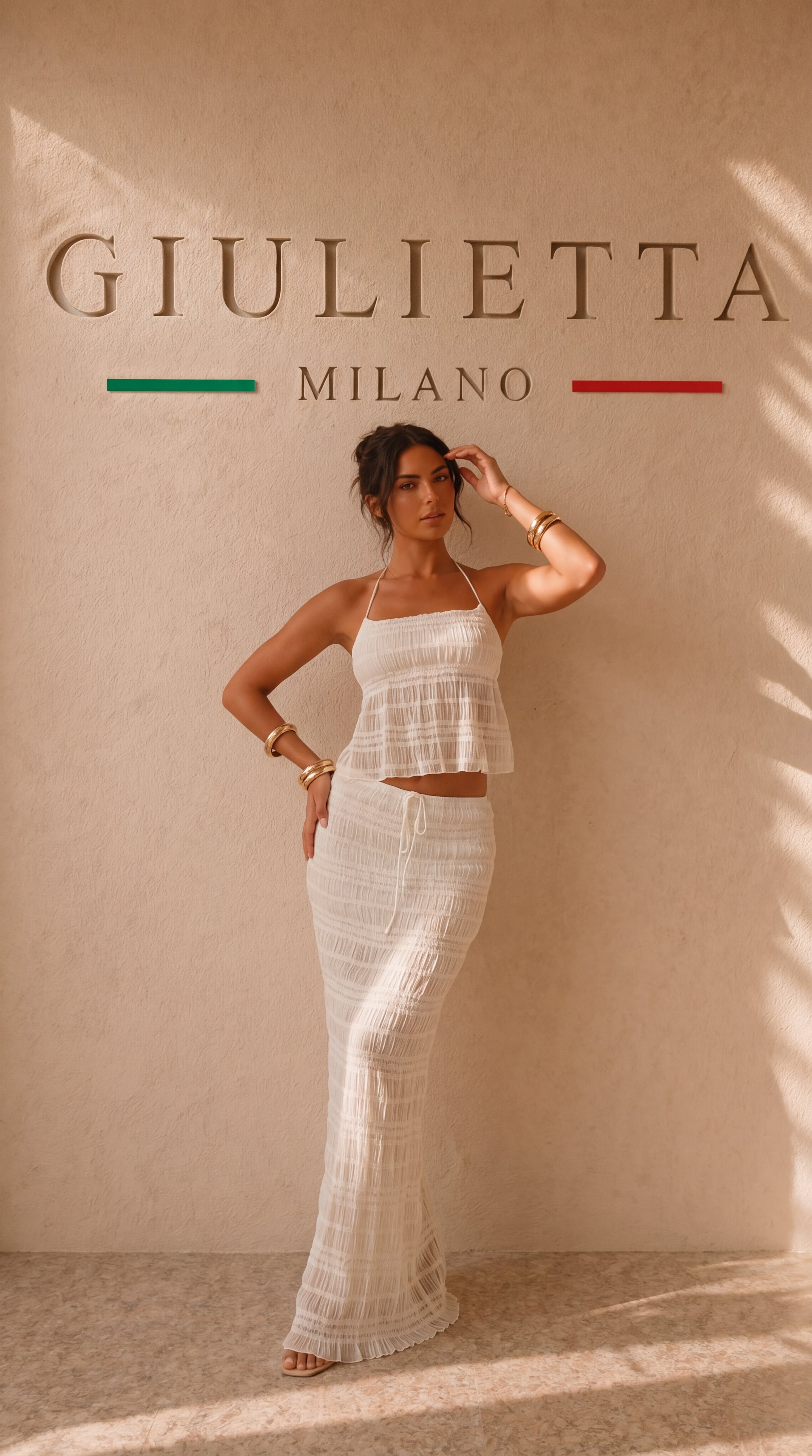 CONJUNTO MICONOS™ |Conjunto de Vestido Largo de 2 Piezas Marielle Cove