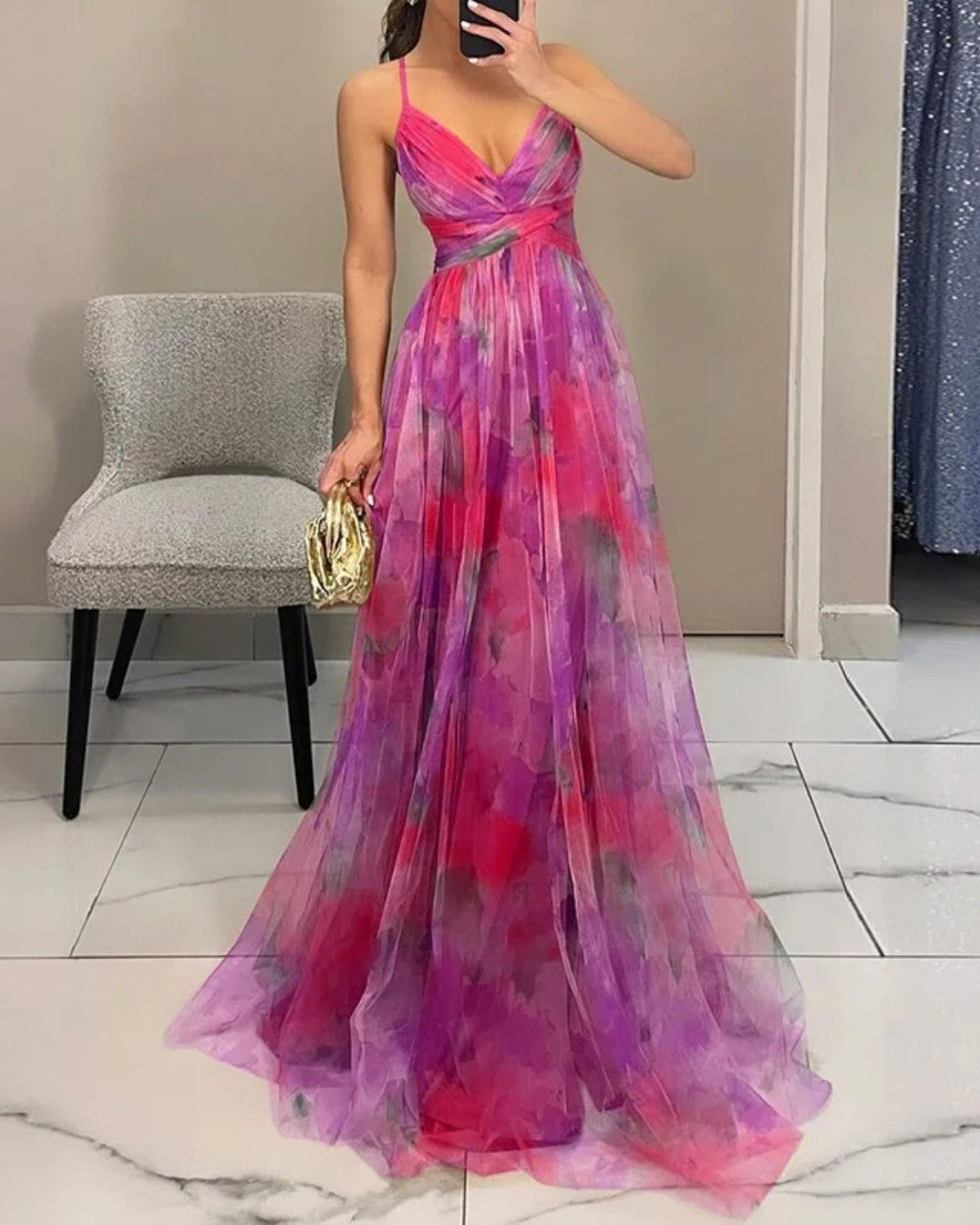 VESTIDO MARBELLA™ | Vestido largo estampado ligero y elegante