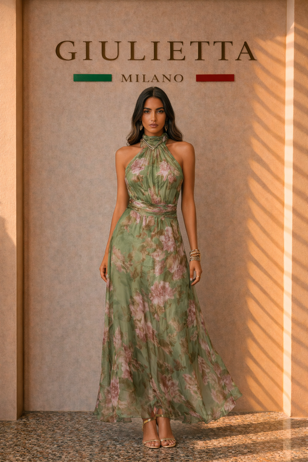 VESTIDO AURORA™ | Vestido maxi floral vaporoso
