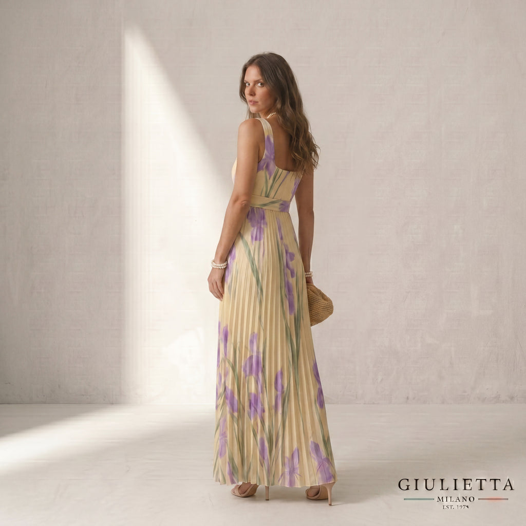 VESTIDO GABRIELA™ | Vestido Floral Elegante con Caída Plisada