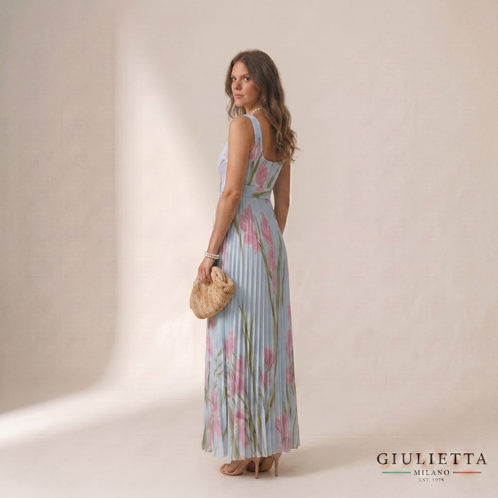 VESTIDO GABRIELA™ | Vestido Floral Elegante con Caída Plisada