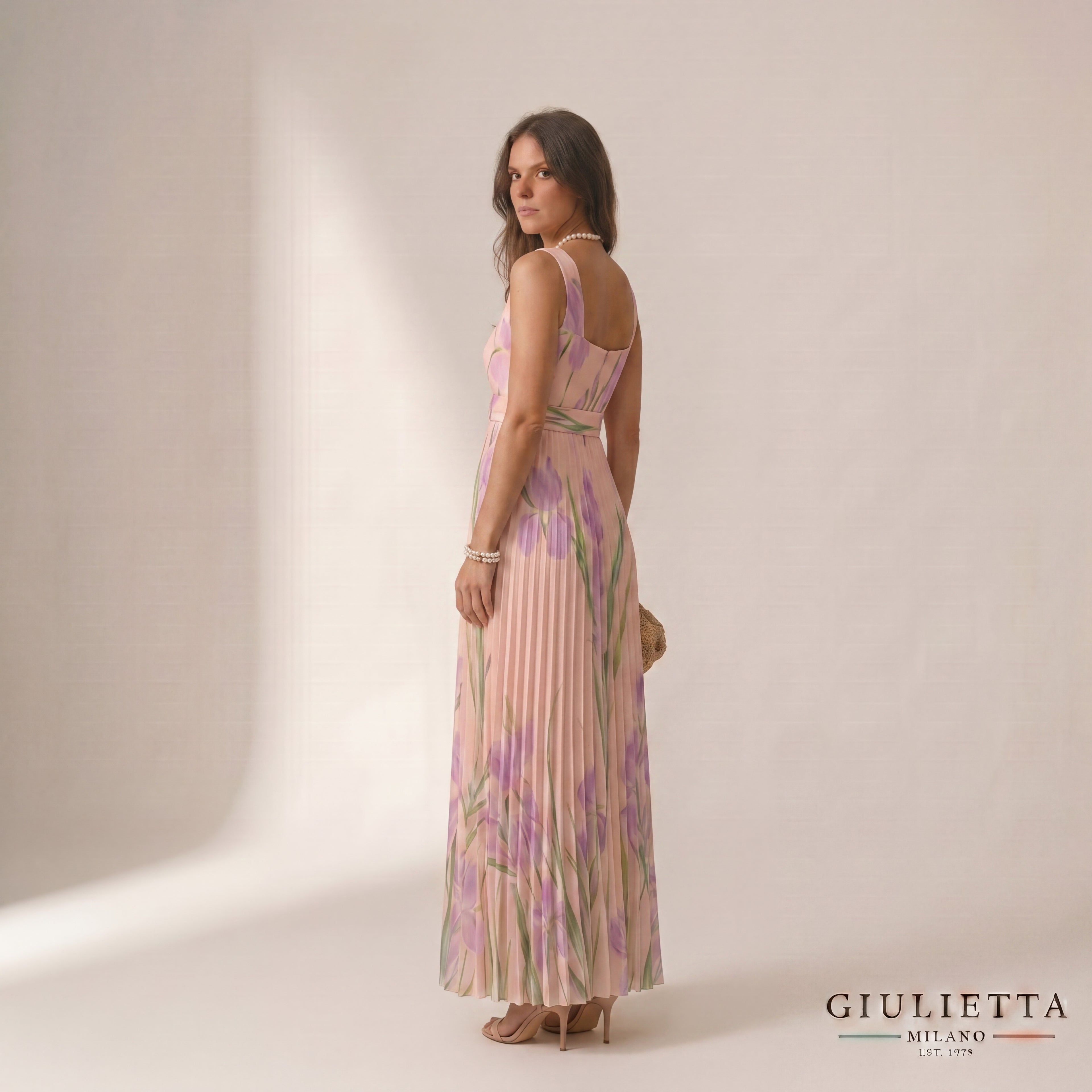 VESTIDO GABRIELA™ | Vestido Floral Elegante con Caída Plisada