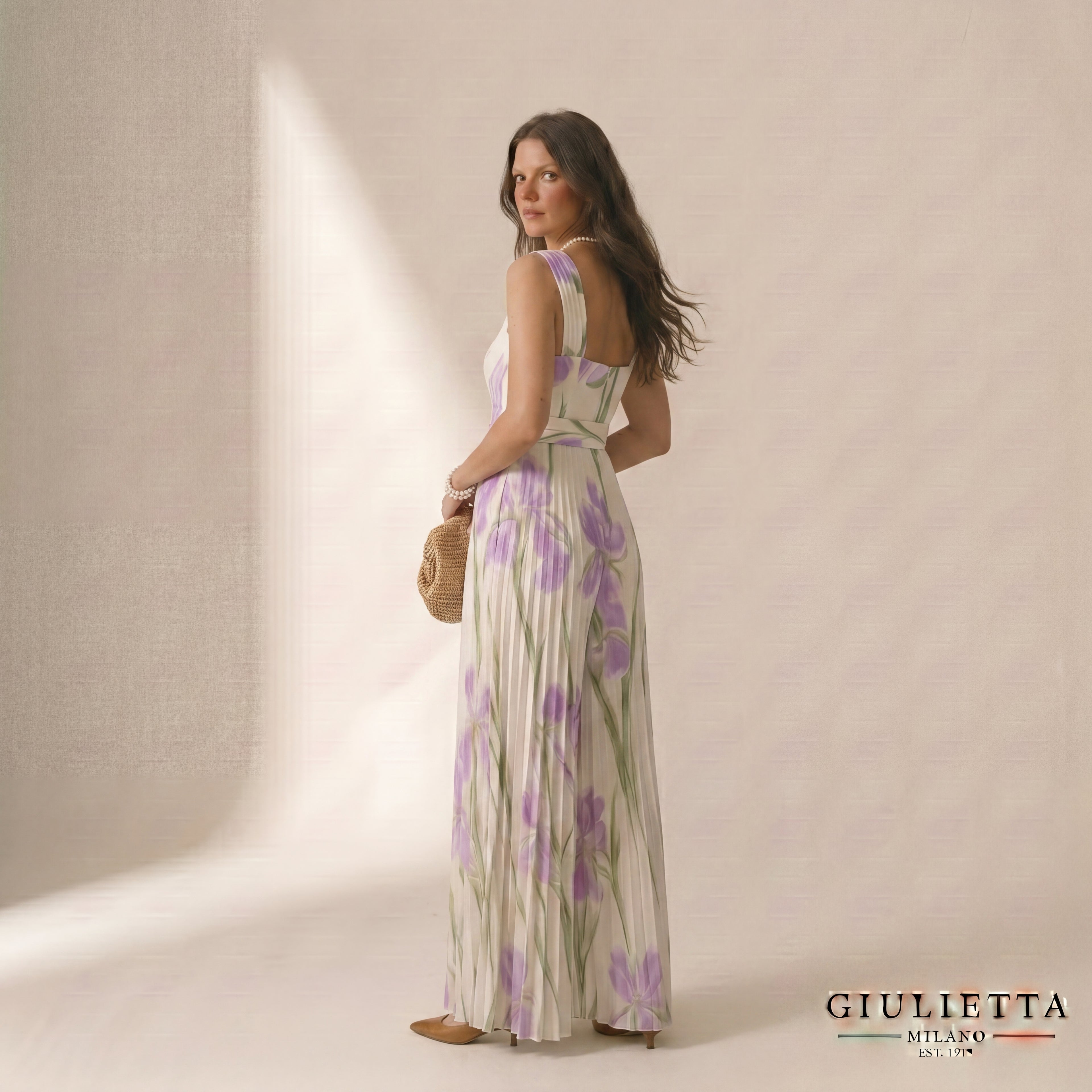 VESTIDO GABRIELA™ | Vestido Floral Elegante con Caída Plisada