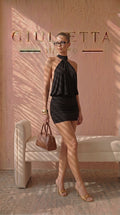 VESTIDO GIULIETTA™ | Vestido mini halter espalda descubierta