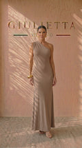 VESTIDO NAGORE™ | Vestido maxi asimétrico de espalda abierta