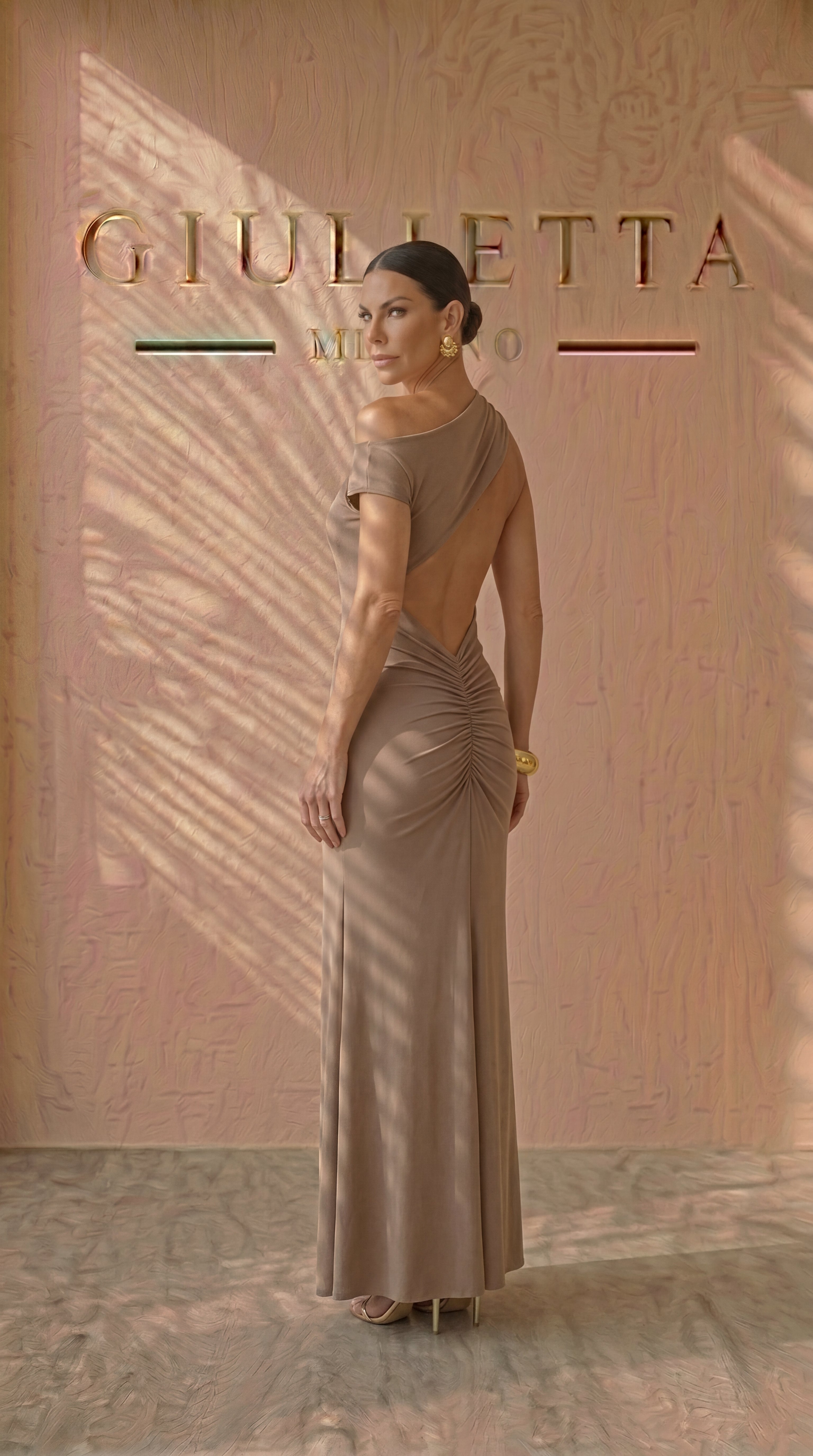 VESTIDO NAGORE™ | Vestido maxi asimétrico de espalda abierta