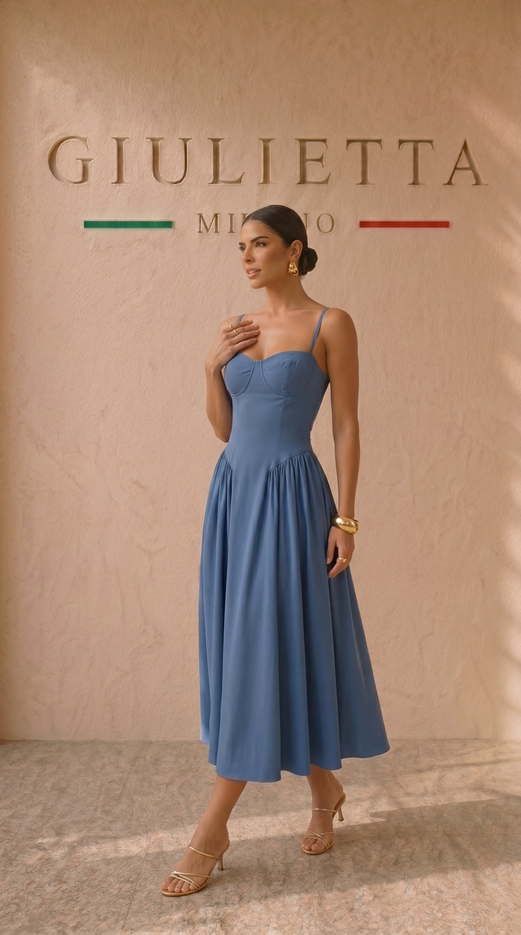 VESTIDO NAVY™ | Silueta corsé con elegancia estructurada