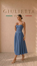 VESTIDO NAVY™ | Silueta corsé con elegancia estructurada