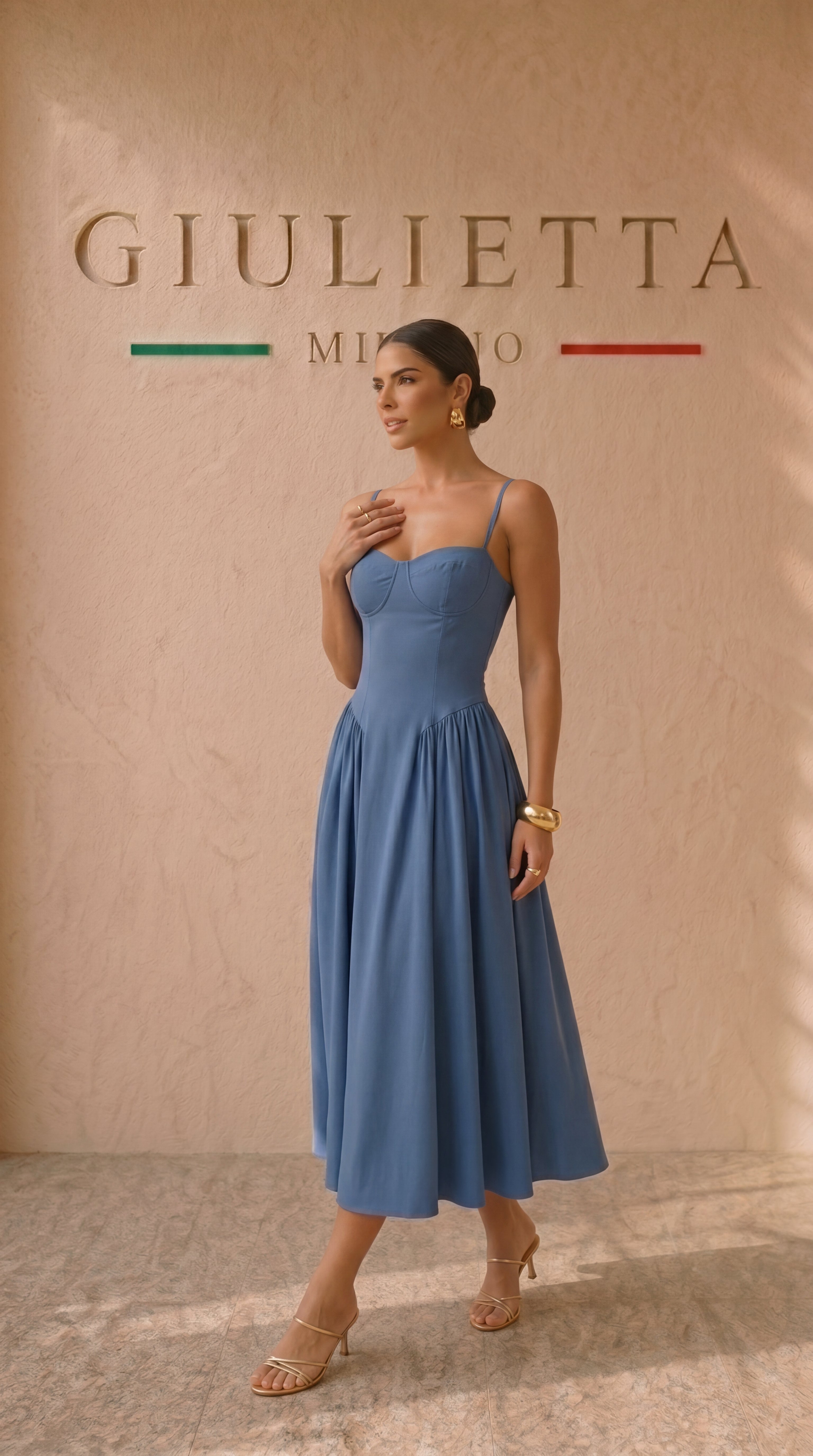 VESTIDO NAVY™ | Silueta corsé con elegancia estructurada
