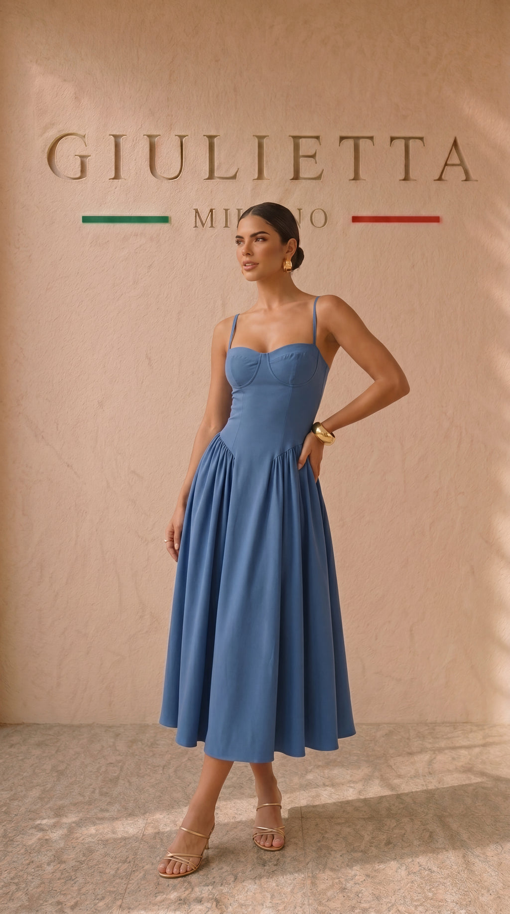 VESTIDO NAVY™ | Silueta corsé con elegancia estructurada