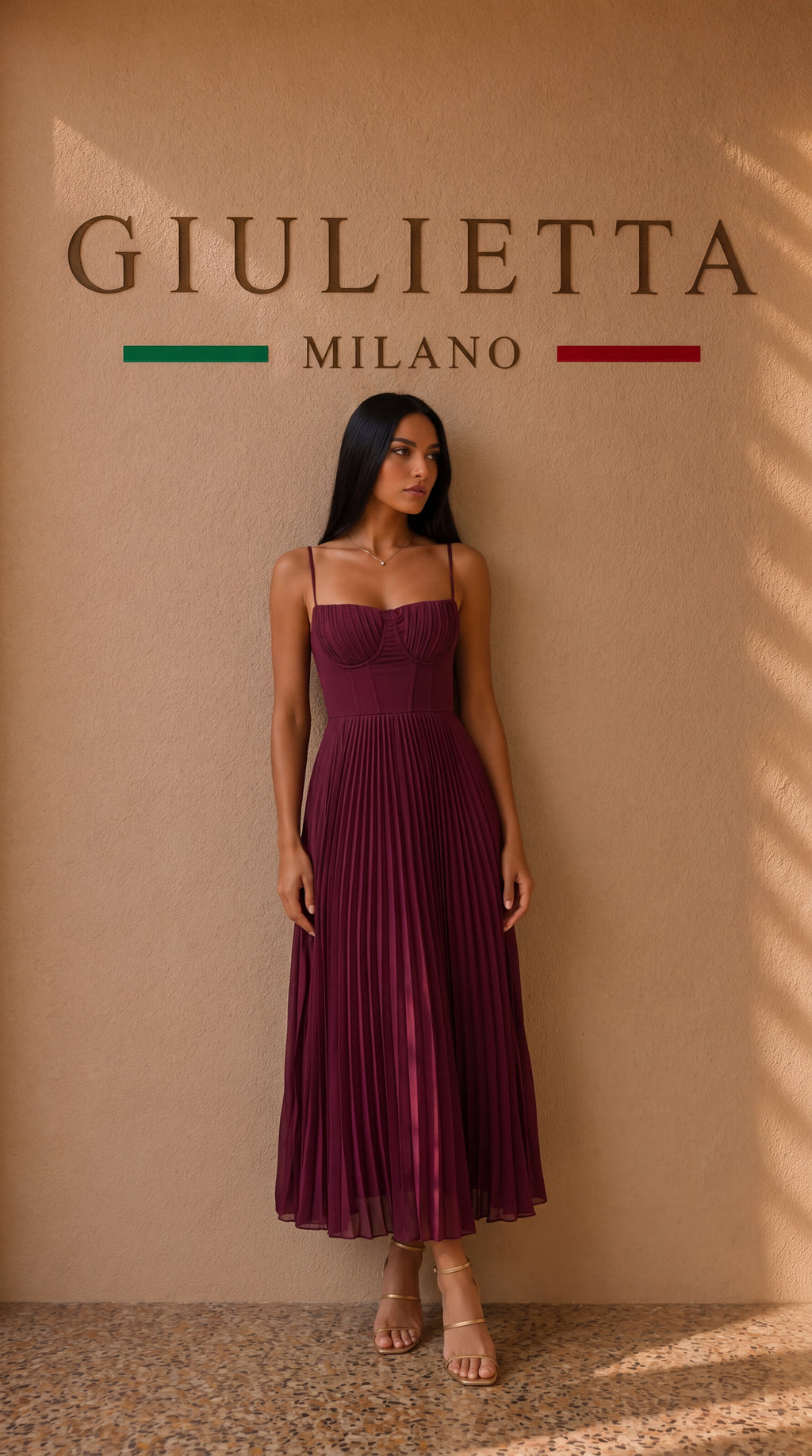 VESTIDO RUBY™  | Movimiento y elegancia en tono vino