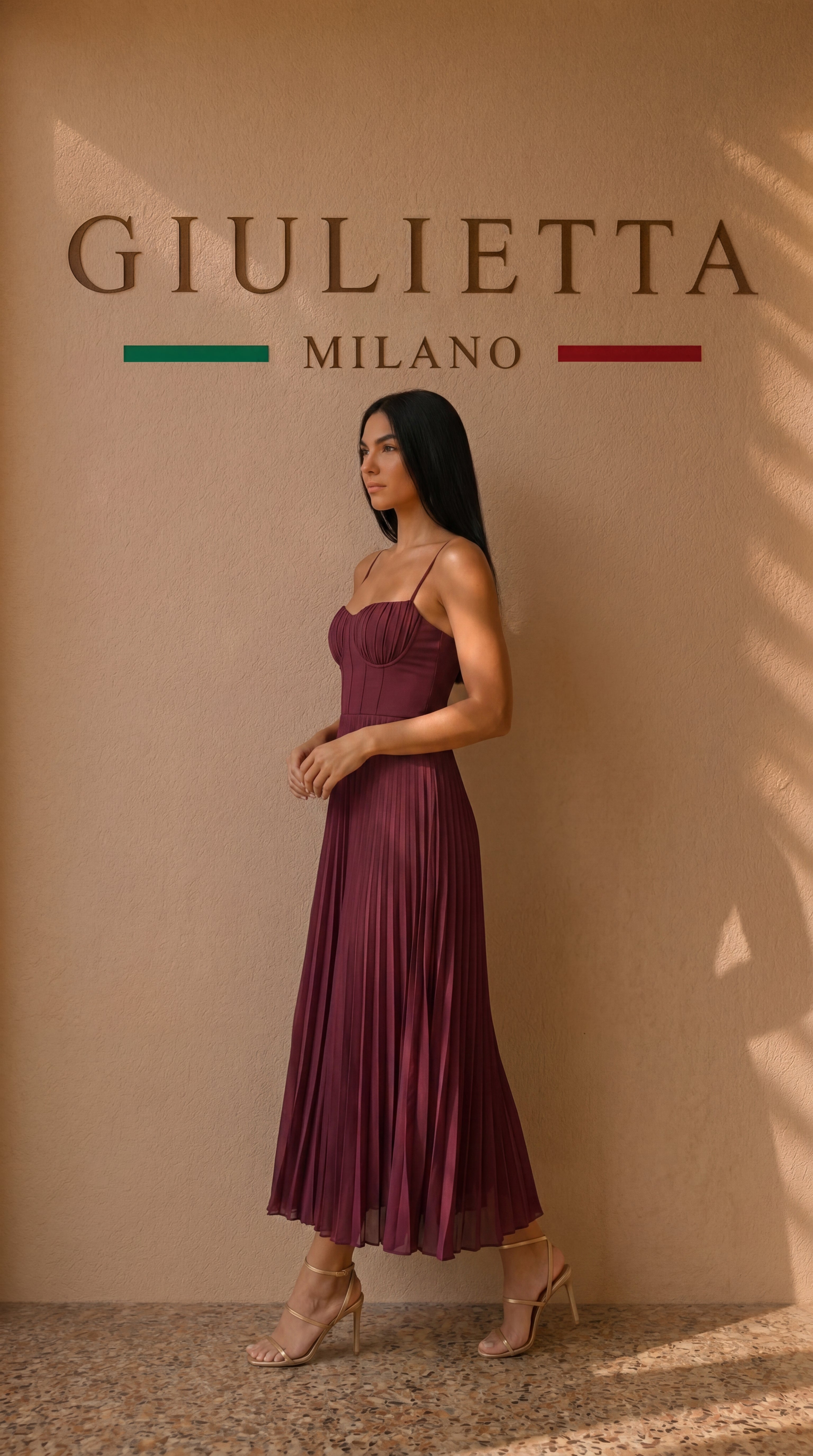 VESTIDO RUBY™  | Movimiento y elegancia en tono vino