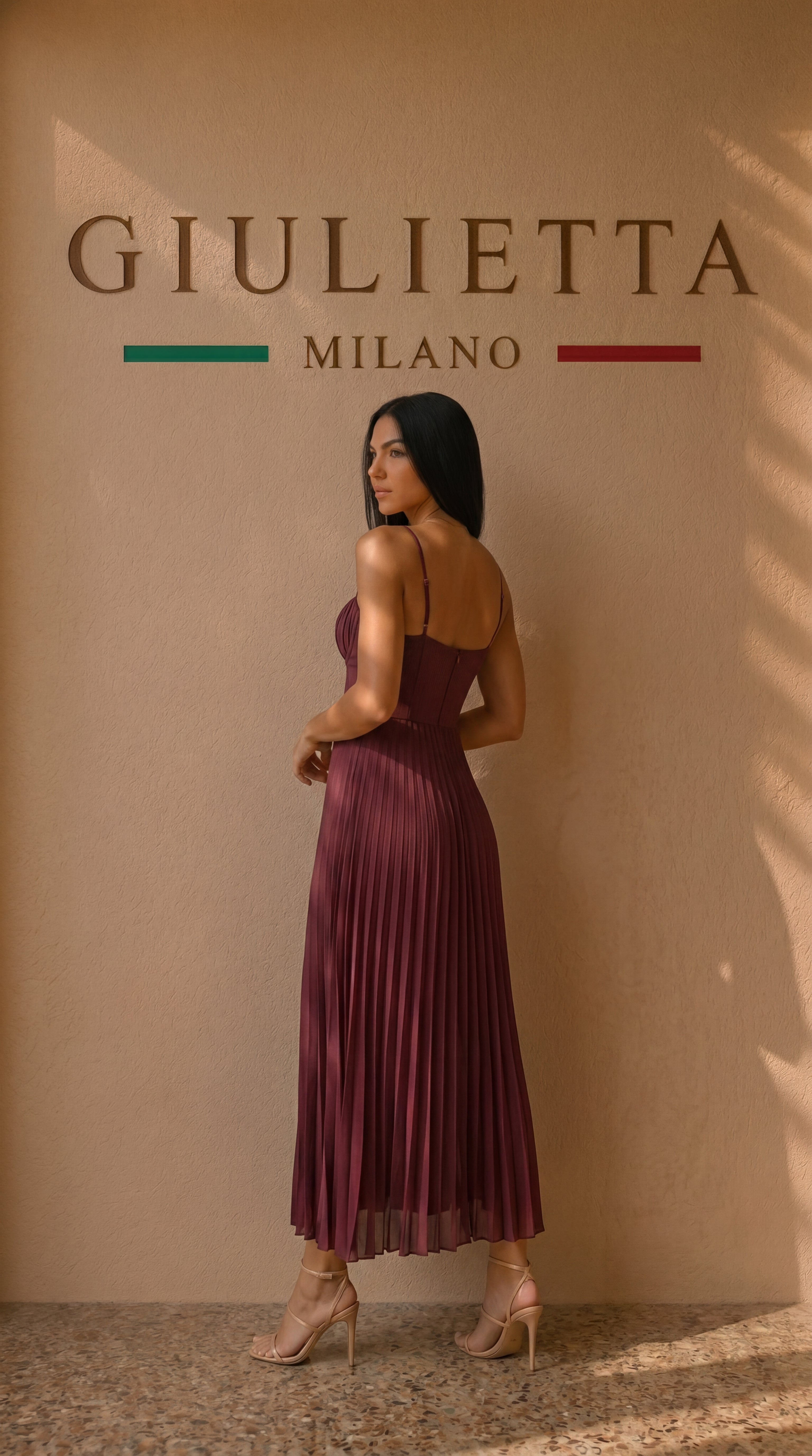 VESTIDO RUBY™  | Movimiento y elegancia en tono vino