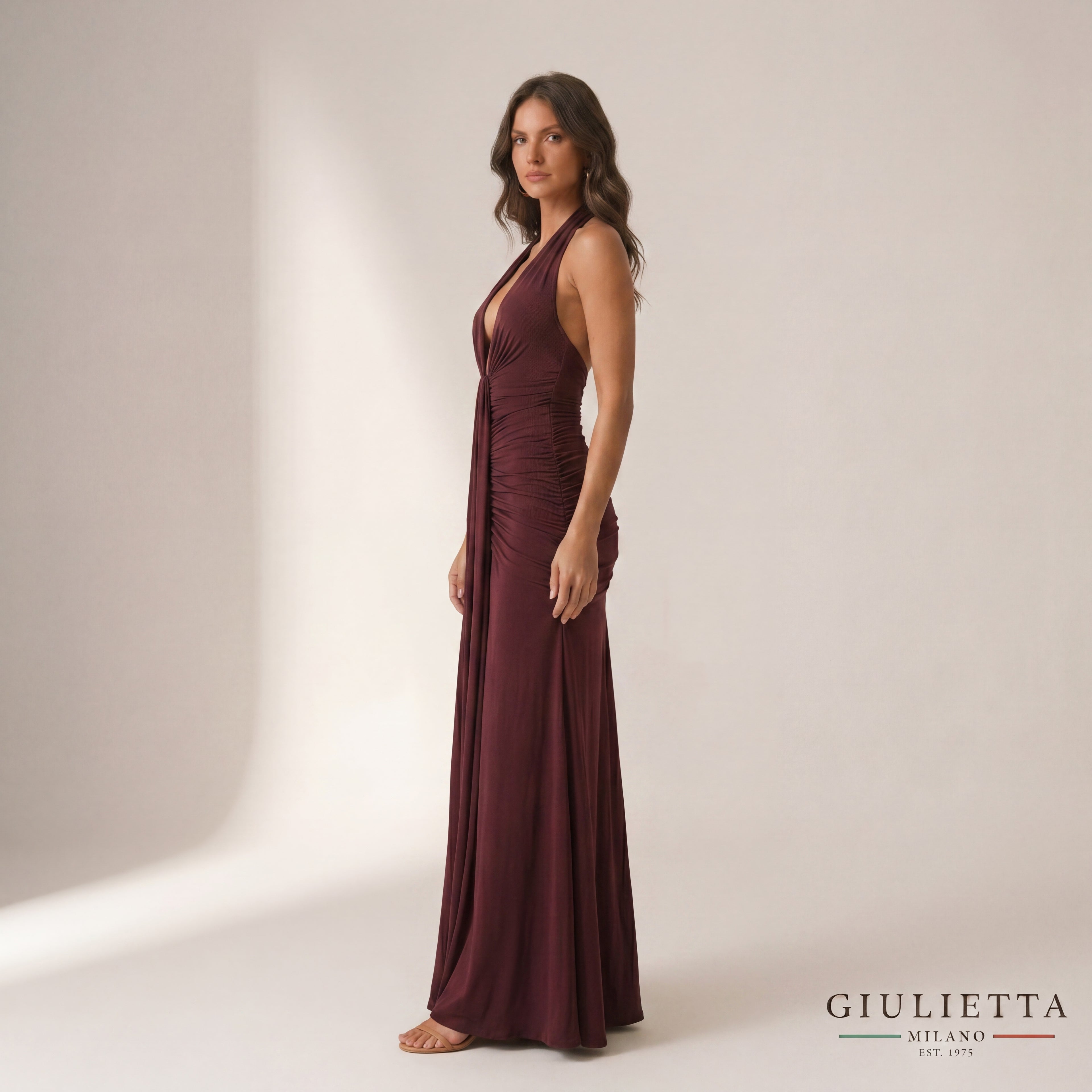 VESTIDO TATIANA™ | Elegancia fluida con escote halter