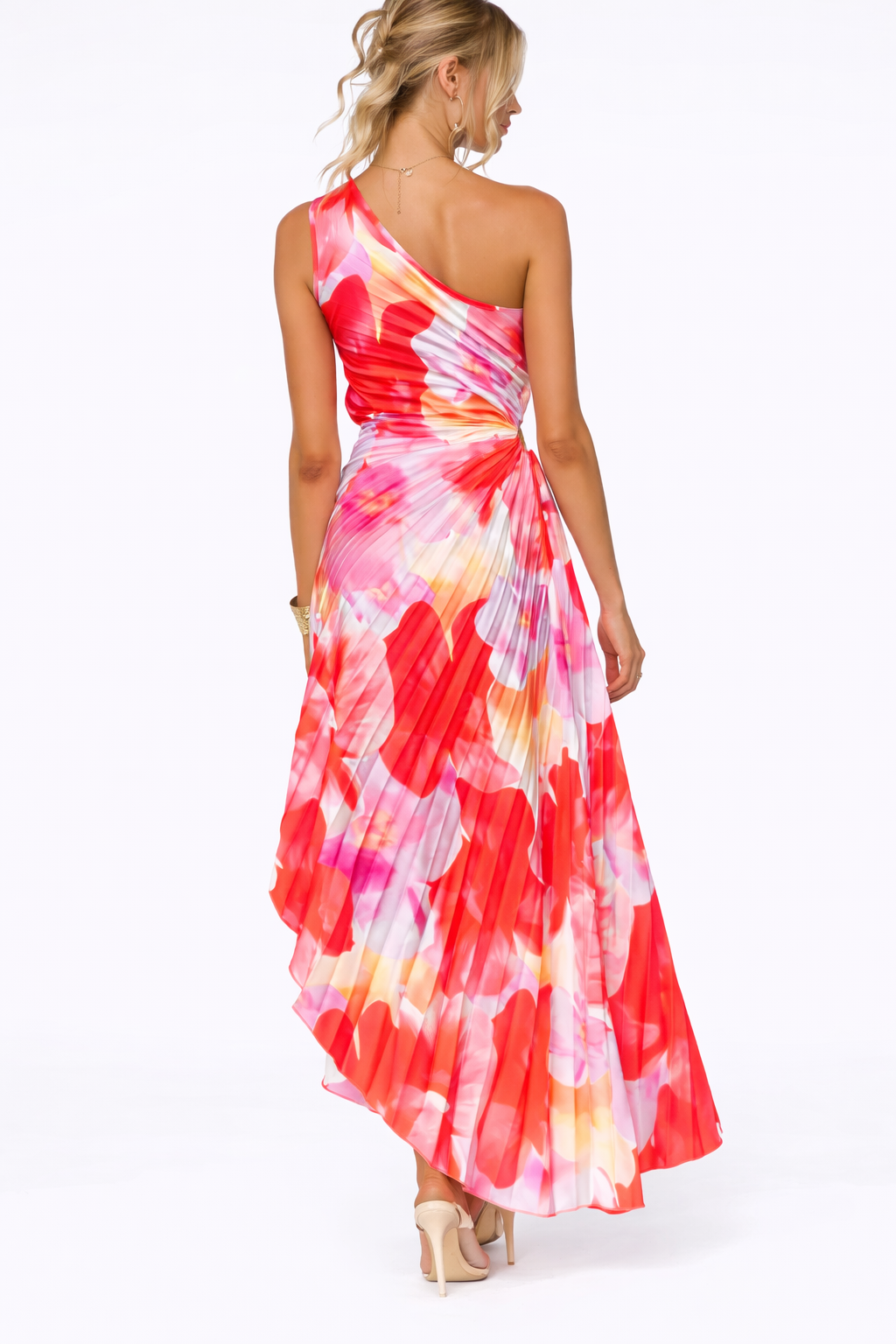 VESTIDO SALMA™ | Vestido maxi asimétrico estampado