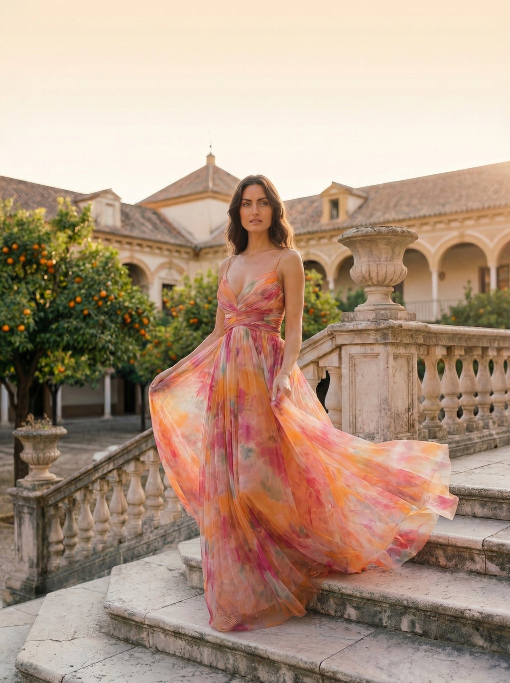 VESTIDO MARBELLA™ | Vestido largo estampado ligero y elegante